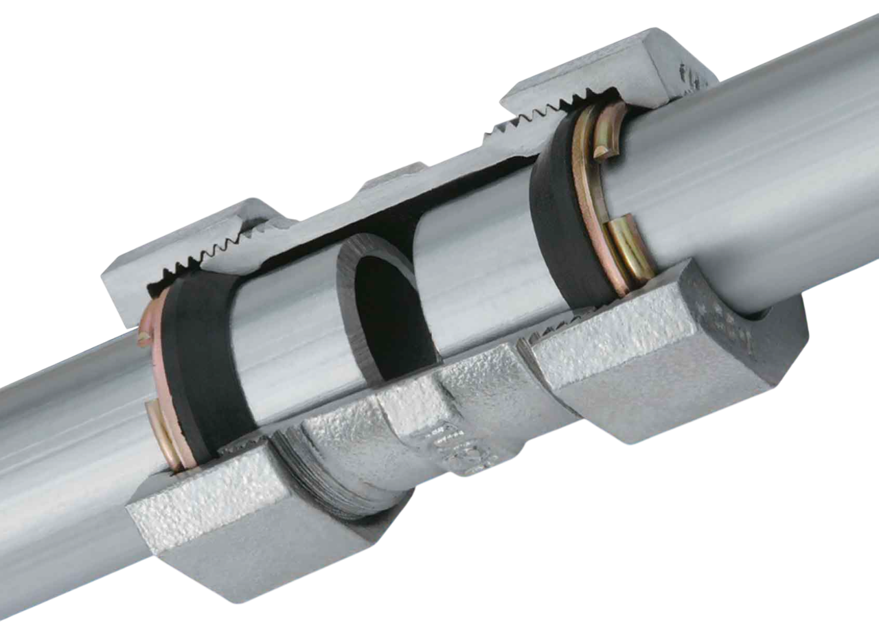 برش نمایش اجزای داخلی اتصالات توپی پرس