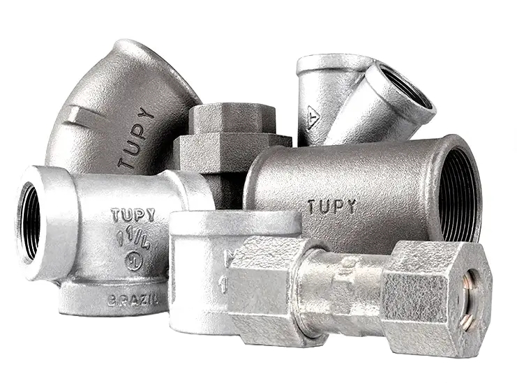 انواع مختلف اتصالات چدن چکش خوار توپی ساخت برزیل