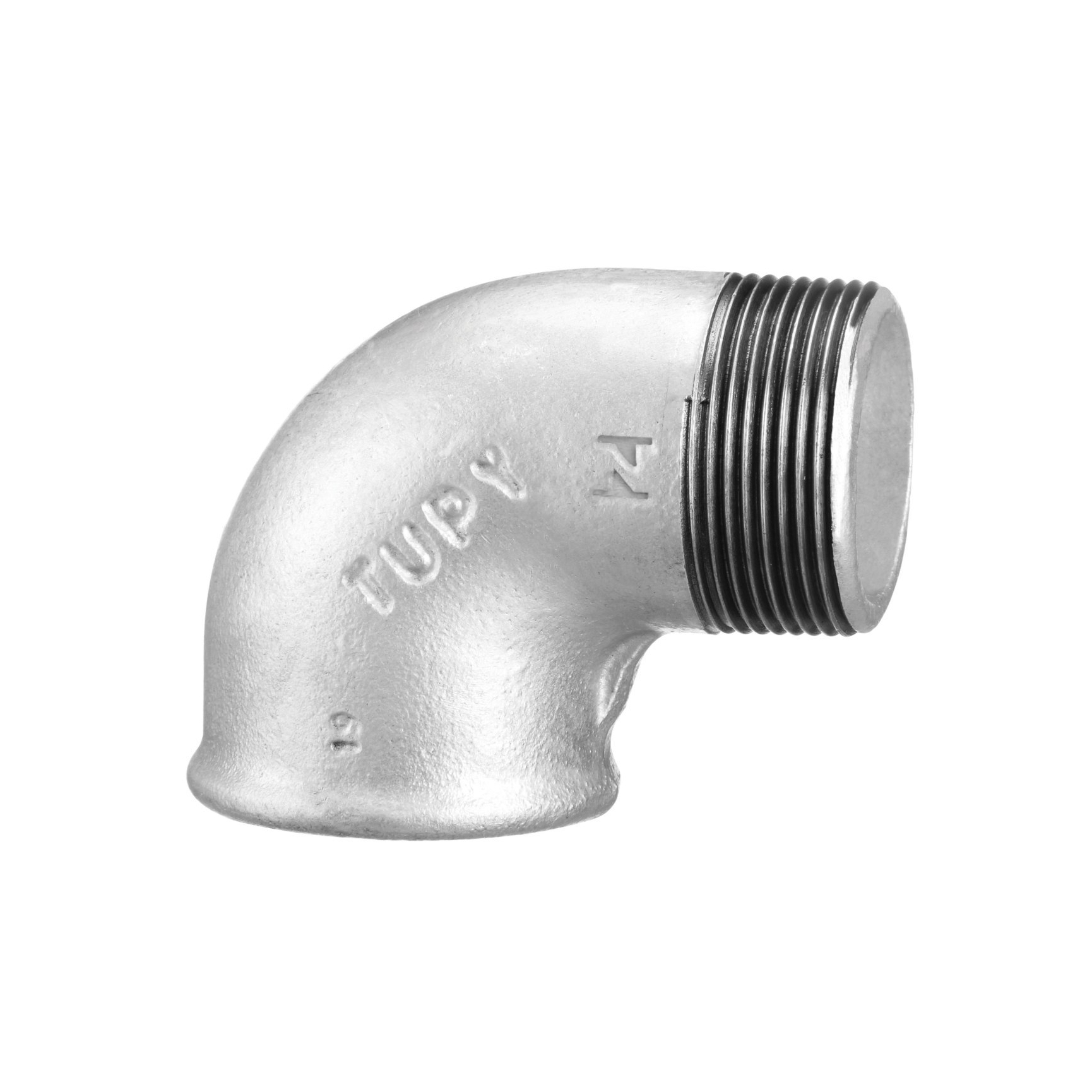 خرید چپقی °۹۰ توپی گالوانیزه دنده ای چدن چکش خوار توپی ساخت برزیل TUPY BSP