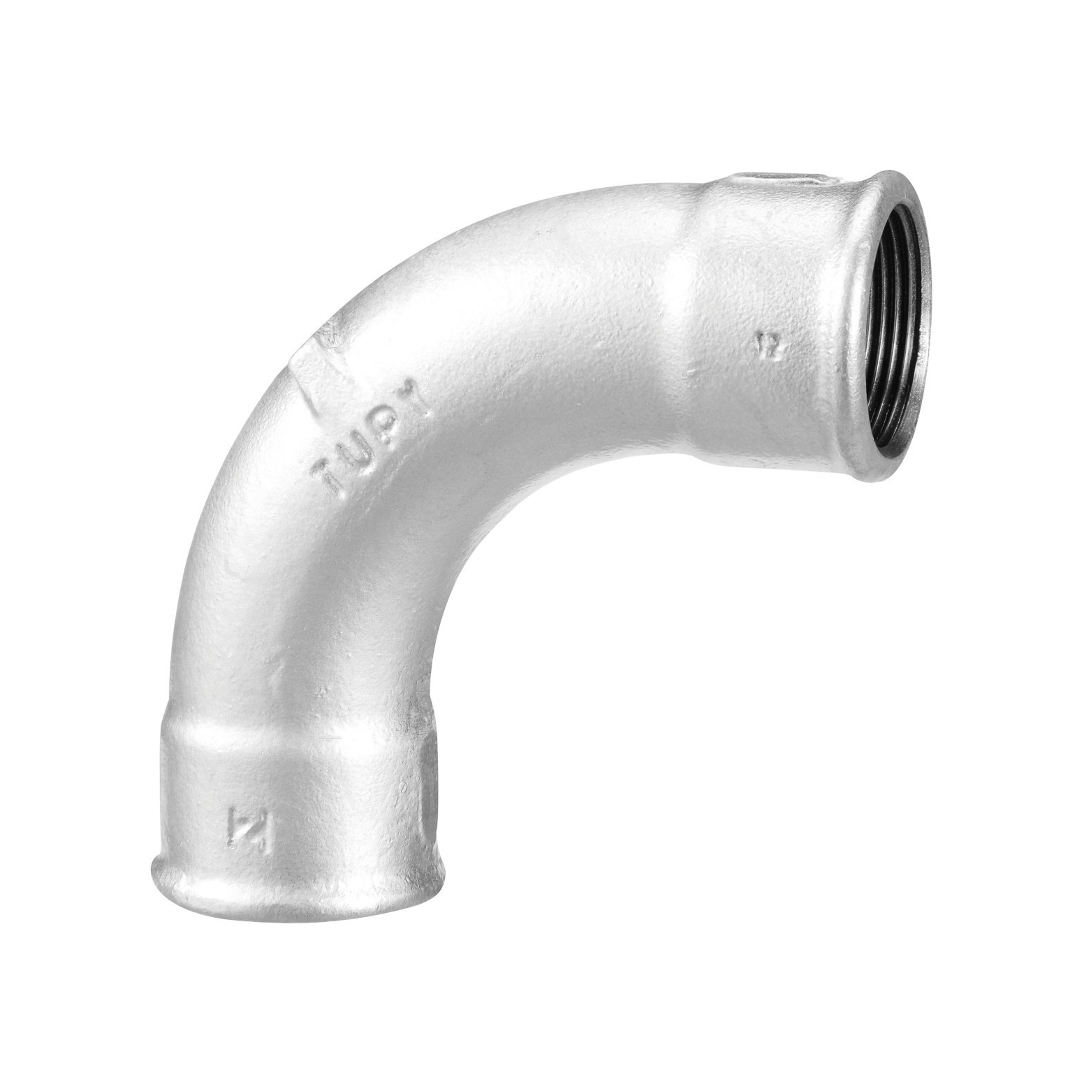 خرید خم زانو گالوانیزه دنده ای چدن چکش خوار توپی ساخت برزیل TUPY BSP