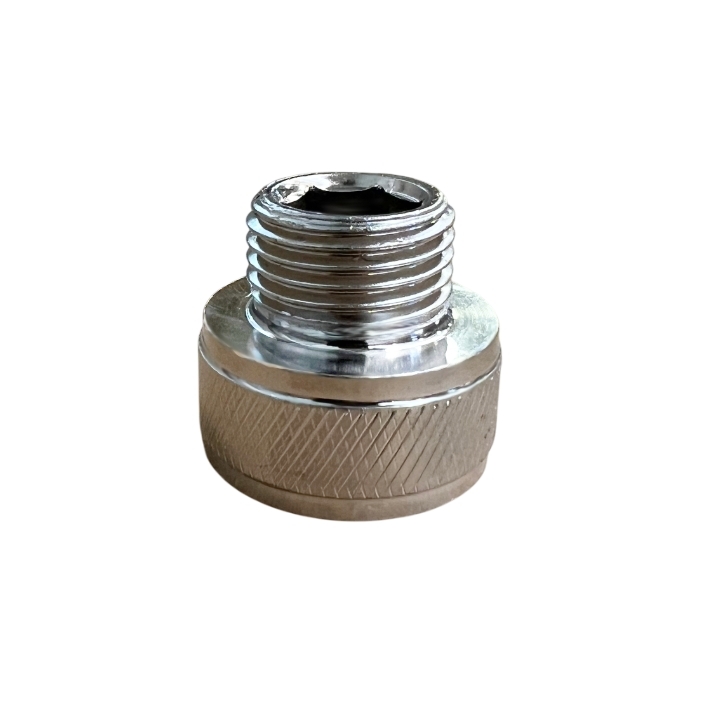 تبدیل شلنگ توالت فولادی کروم 1/2M×3/4F