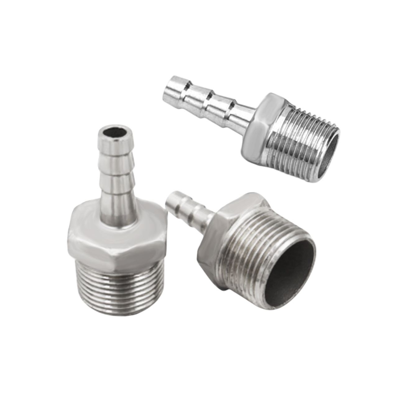 عکس سایز های مختلف سرشلنگی های فولادی گاز