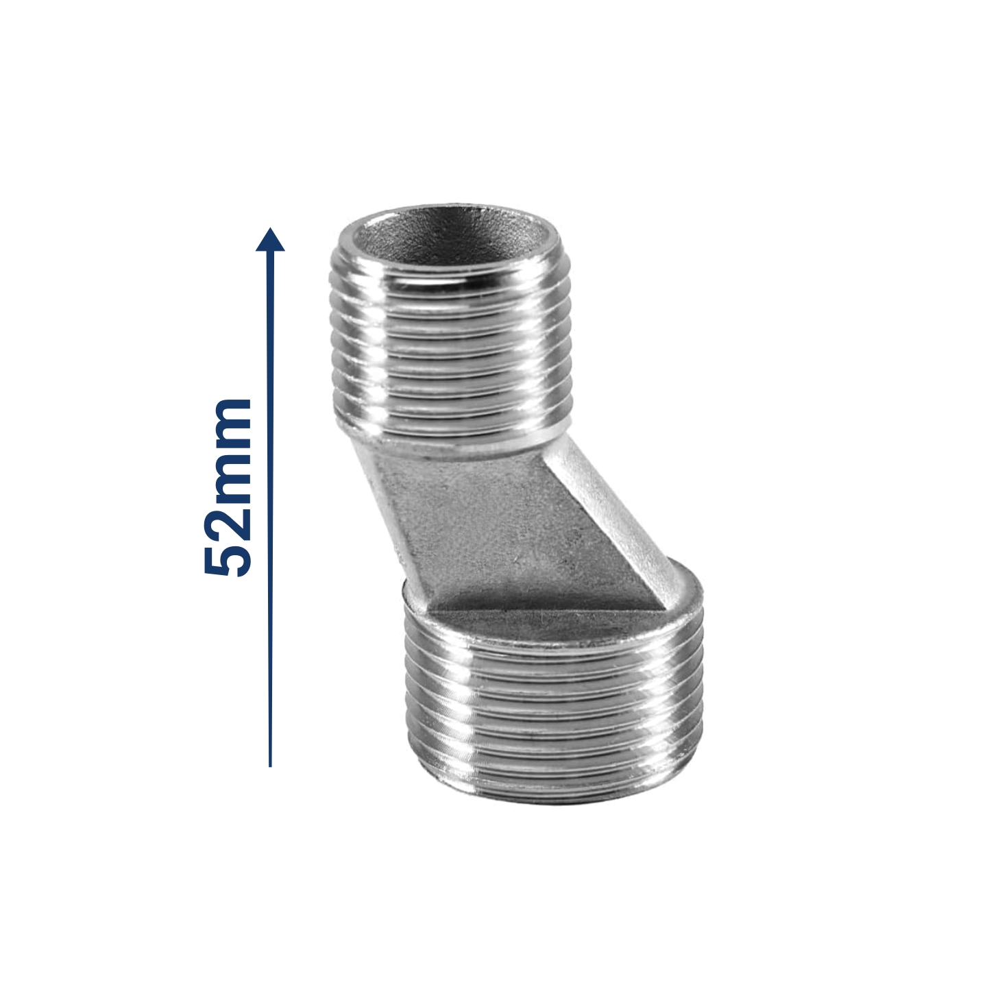 لنگی دیواری استیل 52mm