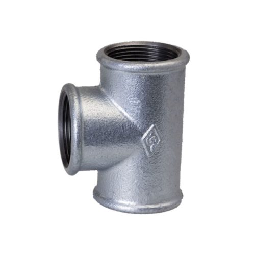 mech galvanized Tee 130 malleable iron pipe fittings خرید سراهی گالوانیزه دنده ای چدن چکش خوار مک ساخت چین