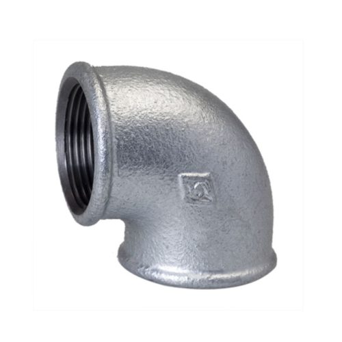 mech galvanized elbow 90 malleable iron pipe fittings خرید زانو ۹۰ درجه گالوانیزه دنده ای چدن چکش خوار مک ساخت چین