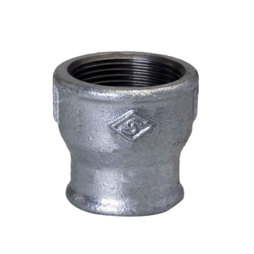 mech galvanized reducing socket 240 malleable iron pipe fittings خرید بوشن تبدیلی گالوانیزه دنده ای چدن چکش خوار مک ساخت چین