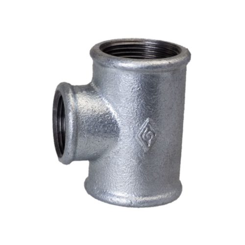 mech galvanized reducing tee 130r malleable iron pipe fittings خرید سراهی تبدیلی گالوانیزه دنده ای چدن چکش خوار مک ساخت چین