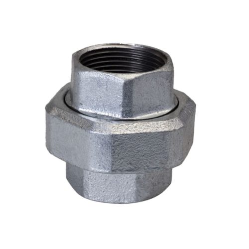 mech galvanized union taper seat 340 malleable iron pipe fittings خرید مهره ماسوره گالوانیزه دنده ای چدن چکش خوار مک ساخت چین