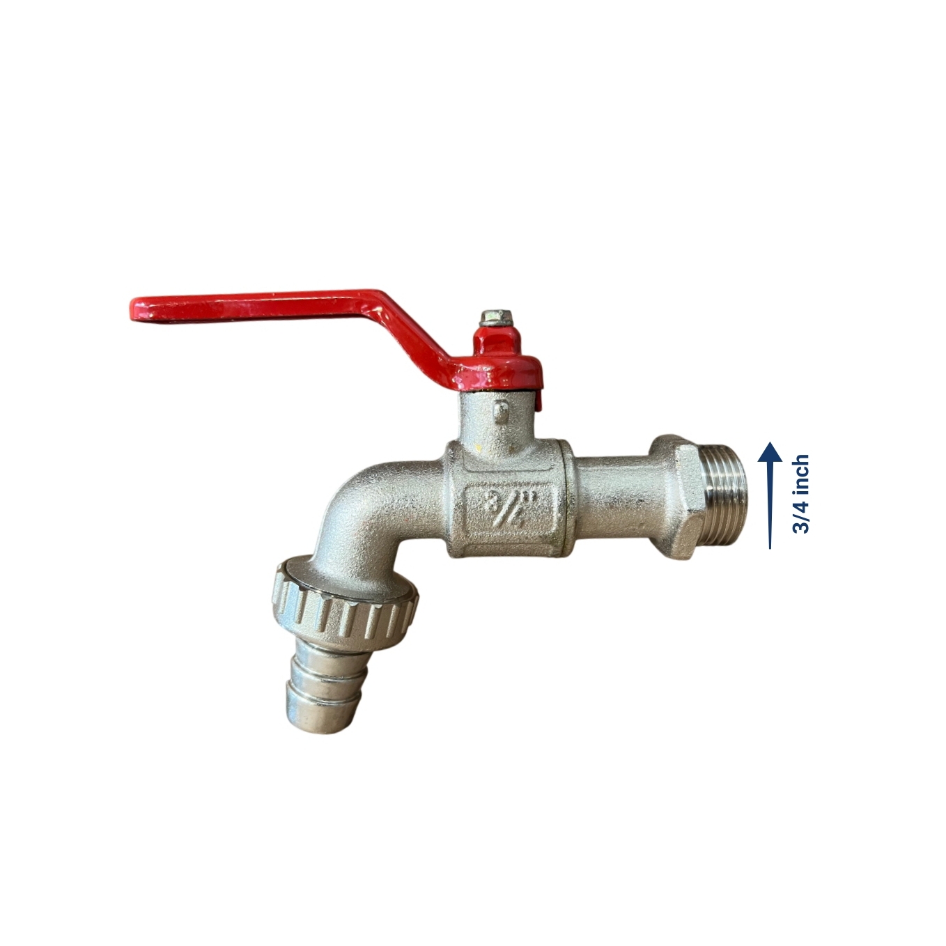 شیر حیاطی برنجی دسته گازی سایز ۳/۴ اینچ ITAP ایتالیا مناسب فضای باز