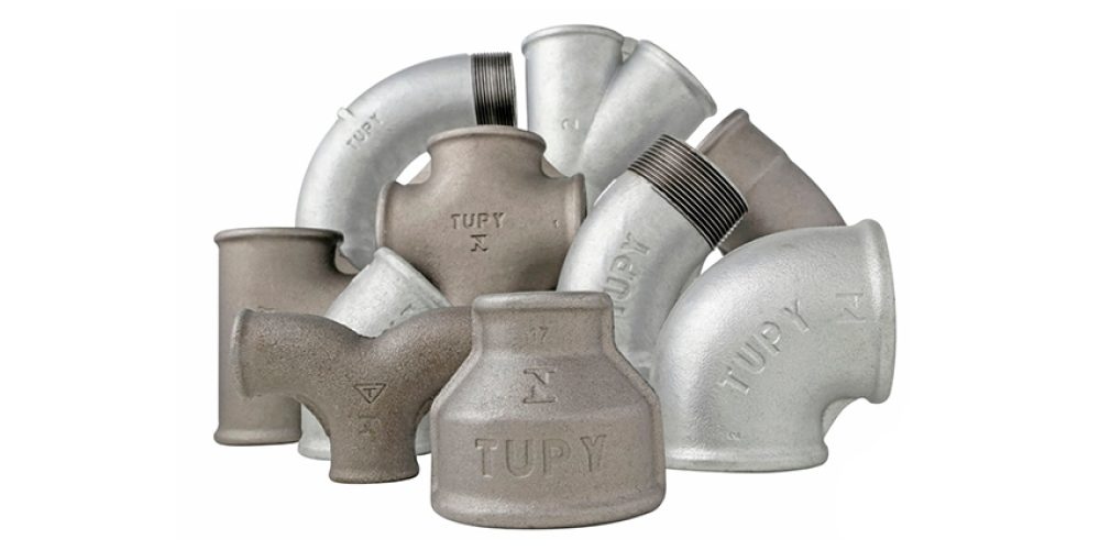 عکس نمونه اتصالات چدن چکش خوار دنده ای